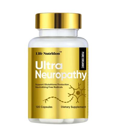 Life Nutrition Nerve Savior for Neuropathy 120 Capsules Nerve Relief Supplement with 600mg Alpha Lipoic Acid Maximum Strength Support for Feet Hands Legs Back & Neck 120 Count (Pack of 1)