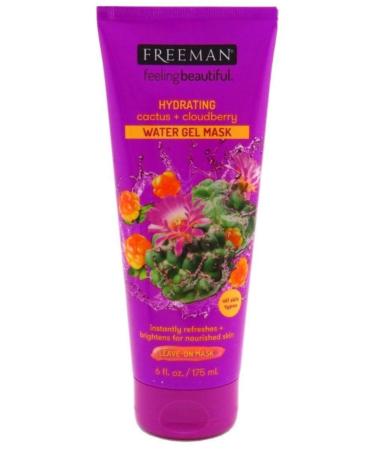 FREEMAN Cactus Cloudberry Water Gel Mask, 6 Ounce (46107-GLB-OS) cloudberry 6 Fl Oz (Pack of 1)
