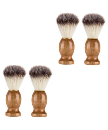 Beaupretty 4 pieces of shaving brushes Razor -soap brush. Servant Bartbrush Men Bart Bartbrush for Men On Shave Razor Brazen Razor Brush Shaving Hairbrush Mann Nylonwool
