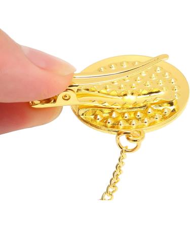 Alomejor Baby Pacifier - Curved Design 26 Letters Safe Materials Healthy Bling with Clips for 6-18 Months - Golden Color - Buy Online on GoSupps.com