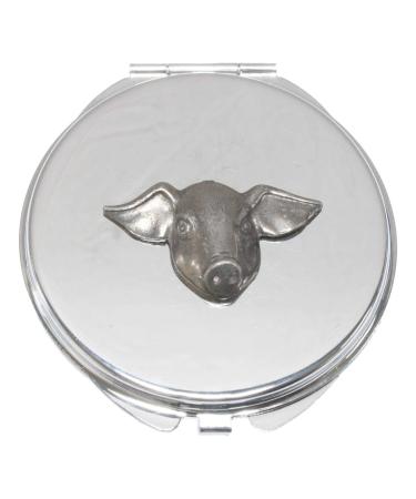 Pig Face Compact Mirror Handbag Gift With Free Engraving 273