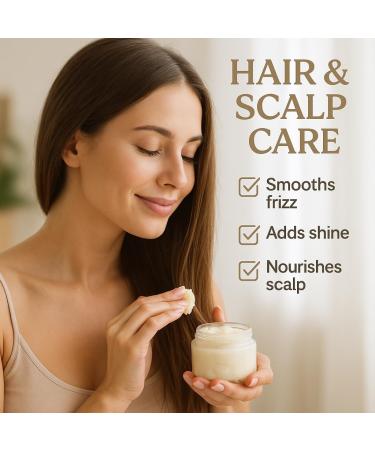 GiDeli Shea butter 100 pure and unrefined natural shea butter for skin hair and DIY cosmetics 1000 g - Buy Online on GoSupps.com