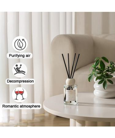 Laoxiangji 100 Rattan Reed Sticks for Room Fragrance | 20cm Diffuser Sticks | Natural & Black Decor | Refreshing Scent for Home & Office - Buy Online on GoSupps.com