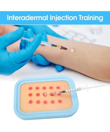 Silicone Injection Training Pad - Subcutaneous & Intradermal Practice for Medical Students & Nurses - Buy Online on GoSupps.com