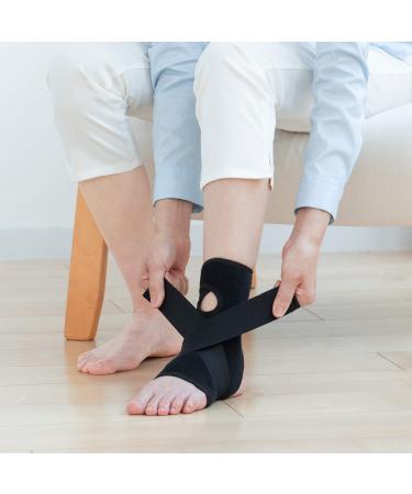Phiten Metax Ankle Brace - Black Medium | Premium Support for Injury Recovery | International Shipping Available - Buy Online on GoSupps.com