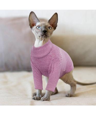 Buy Cute XXL Red Pumyporeity Sphynx Hairless Cat Turtleneck Sweater - Soft Breathable Cotton Clothing for Kittens - Buy Online on GoSupps.com