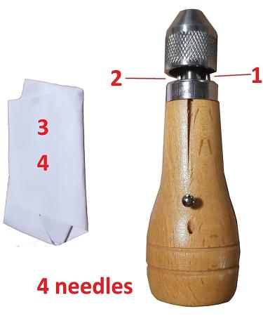 Swift Stitch Hand Sewing Awl Kit for Leather Canvas Repair - Non-Waxed Beige Thread - Buy Online on GoSupps.com