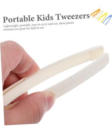 Toyvian 20pcs Plastic Kids Tweezers for Emergency Kit - Child-Friendly Short Hair Tweezers - Buy Online on GoSupps.com