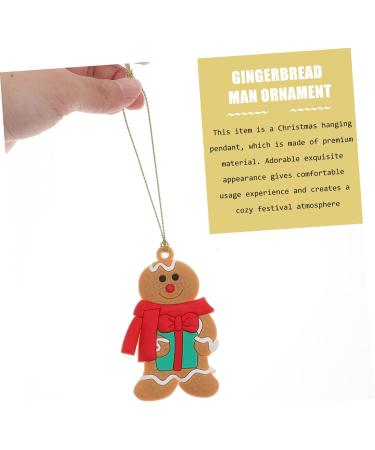 HOMSFOU 24 Pcs Gingerbread Man Ornament Xmas Gingerbread Man Figurine Gingerbread Ornaments Holiday Gingerbread Man Christmas Tree Ornaments Christmas Party Decoration Pvc Gift Household As Shownx2pcs 8X5.5CMx2pcs - Buy Online on GoSupps.com