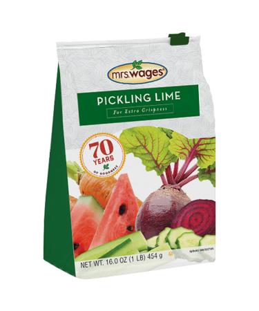Mrs. Wages Pickling Lime (1-Pound Resealable Bag), Green 1 Pound (Pack of 1)