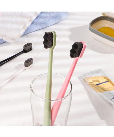 4 Pack Nano Toothbrush - Soft Bristle Manual Toothbrush with 20 000 Micro Bristles for Adults & Children Gentle for Fragile Gums - Buy Online on GoSupps.com