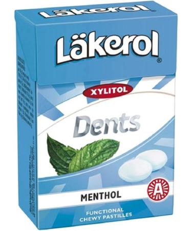 Lakerol Cloetta Lakerol Menthol Teeth Lozenges 1 Box of 85g