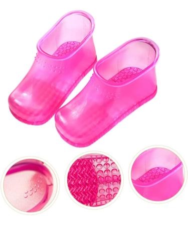IWOWHERO 1 Pair Foot Bath Shoes Home Foot Bath Bucket Foot Spa Boots Feet Pedicure Slippers Foot Bucket Basin Shoe Slipper Sandal Slippers Mitaine Foot Bath Tool Soak Small Size Pvc Pie Man 26.3x11cm Rosy - Buy Online on GoSupps.com