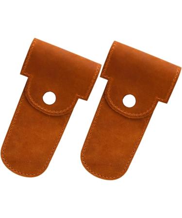 Angoily Leather Razor Case - 8 Stk Men's Razor Accessories & Protective Storage Bag - Buy Online on GoSupps.com