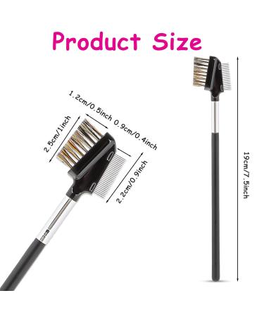 Buy 1 Pcs Dual Eyebrow Comb & Eyelash Brush - Reusable Metal Makeup Tool for Perfect Eyelashes & Brows - Buy Online on GoSupps.com