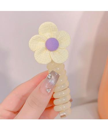 Rubber Headwear Coil | Hair Ties Phone Cord | Phone Cord Ponytail Holders Ponytail Holder Accessories for Girls Kids Children - Buy Online on GoSupps.com