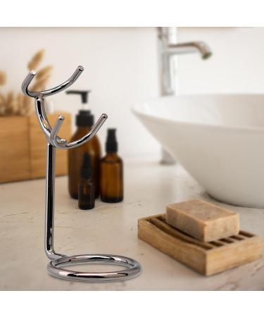 Fenteer Shaving Brush Stand Holder - Dark Silver Men s Organizer for Home & Barber Shower - International Shipping Available - Buy Online on GoSupps.com