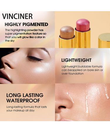 Multi-functional Highlighter Stick Cream for Lightweight Finishing Makeup - Glow Pen for Brightening and Contouring - One Size #7 - Buy Online on GoSupps.com