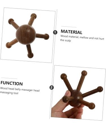 Gleavi 4-Piece Massage Device Set - Five Claws Scalp Massager & Trigger Point Brush for Deep Relaxation | Wenge Handy Tools - Buy Online on GoSupps.com