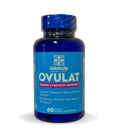Secrets Of Tea Vidalocity Women's Fertility Support - Natural Blend with D-Chiro-Inositol Folate Myo-Inositol - Hormonal Balance - 60 Vegetarian Capsules