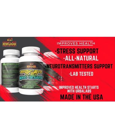 Urbalabs Positive Vibes 5-HTP Supplement | Mood Elevator & Sleep Support | Fast Acting Stress Relief & Relaxation Nootropic - Buy Online on GoSupps.com