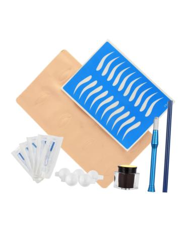 Outanaya Suit Microblading Ink & Dark Practice D and Coffee Cup Eyebrow Pen Embroidery Kit Manual Pencil Costume