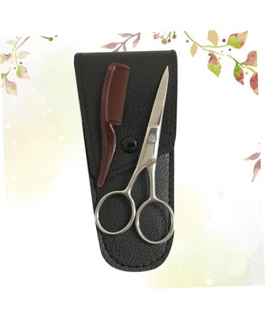 Housoutil 1 Set Brow Scissors Small Scissors Eyebrow Scissor Nose Scissors Beard Eyebrow Trimming Scissors Confident Beard Cut Eyebrow Grooming Scissors Stainless Steel 6.3x13.3cm Black - Buy Online on GoSupps.com