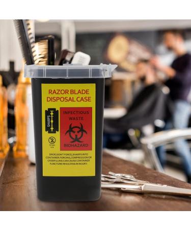 Nolitoy 2-Piece Razor Suitcase Disposal Container - Safe Sharp Object Recycling Box for Hairdressers - Buy Online on GoSupps.com