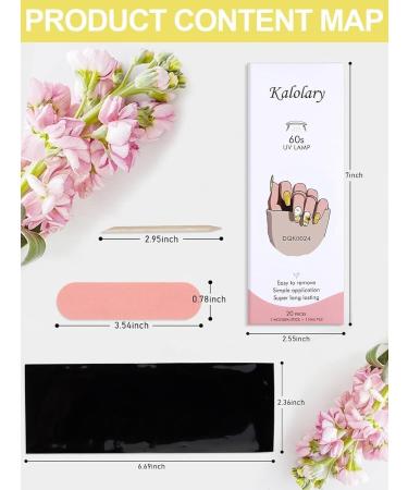 Kalolary Gel Nail Polish Strips Nail Gel Art Sticker Waterproof Full Nail Wraps Decal Sets with Nail File and Stick for Women Girls Nail Art Decor (UV/LED Lamp Required) (Sunflower Yellow) - Buy Online on GoSupps.com