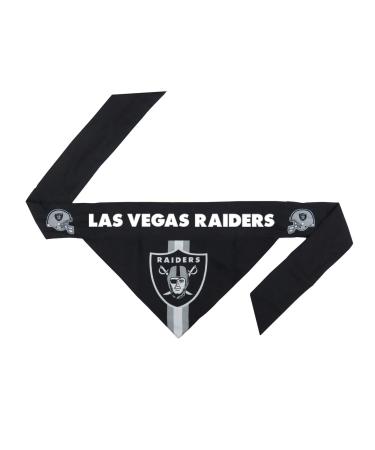 Littlearth NFL Las Vegas Raiders Pet Bandana Unisex Adult Team Color Size M Las Vegas Raiders Medium Team Color