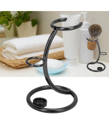 Stainless Steel Razor Holder - Modern Hygienic Stand for Men's Razors | Quick Drying Bathroom Accessory (Black) - Buy Online on GoSupps.com
