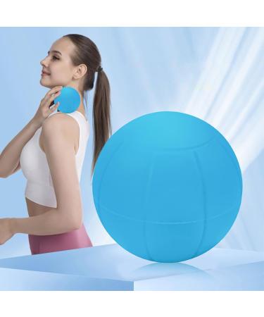 Sanwood Silicone Massage Ball | Deep Tissue Trigger Point Ball for Foot & Hand Massage | Sky Blue Yoga Fitness Accessory - Buy Online on GoSupps.com