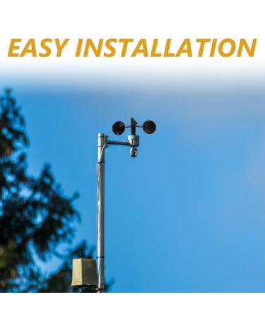 BESPORNBLE 3-Cup Wind Direction Indicator & Anemometer Cover | High-Quality Wind Speed Sensor Replacement for Accurate Weather Measurements - Buy Online on GoSupps.com