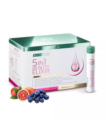 LR Health&Beauty Lifetakt Beauty Elixir 5 in 1 Women Skin Nails Health with Collagen 30x25 ml