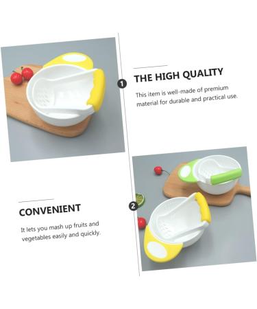 TOYANDONA 2sets Multifunctional Grinding Bowl Baby Food Complementary Food Masher Toddler Fruit - Buy Online on GoSupps.com