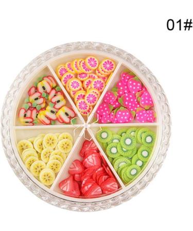 Lurrose Fruit Pattern Nail Art Decor Slices - Colorful DIY Nail Decoration for Girls - Buy Online on GoSupps.com