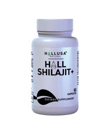 Hallusa HallShilajit - Himalayan Shilajit 1000mg Shilajit for Men & Women Extract Fulvic Acid Energy Support - 60 Capsules