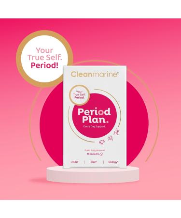 Cleanmarine Period Plan - Natural Hormonal Support for Women - 60 Capsules - Buy Online on GoSupps.com