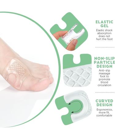 20-Piece U-Shaped Callus Pads for Feet - Self-Adhesive & Waterproof Corn Protectors for Shoes - Reusable Gel Foot Cushions - Buy Online on GoSupps.com
