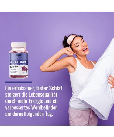 Weider Melatonin Gummies for Sleep | Time-Delayed Release Sugar-Free Blackberry Flavor | 60 Delicious Gummy Bears - Buy Online on GoSupps.com