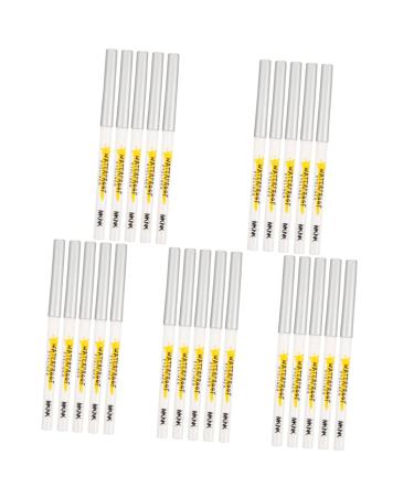 POPETPOP 25 Pcs White Lying Silkworm Pen Highlighter Matte Eyeshadow Stick Girl Makeup Supplies Set Brighten