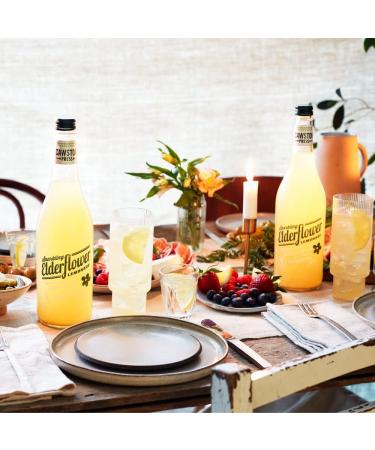 Cawston Press Sparkling Elderflower Lemonade Drink - 6 x 750ml Glass Bottles - No Sugar/Sweeteners/Artificial Colors/Preservatives - Buy Online on GoSupps.com