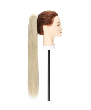 Sego Ponytail Braid Extension - 66 cm Wavy Human Hair - Airy Blonde Mix for Voluminous Style - Buy Online on GoSupps.com