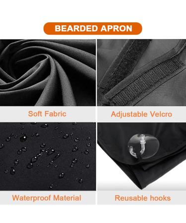 Beard Bib Apron - Non-Stick Grooming Cloth for Easy Shaving & Trimming | Perfect Men's Gift for Valentine's Day - Buy Online on GoSupps.com