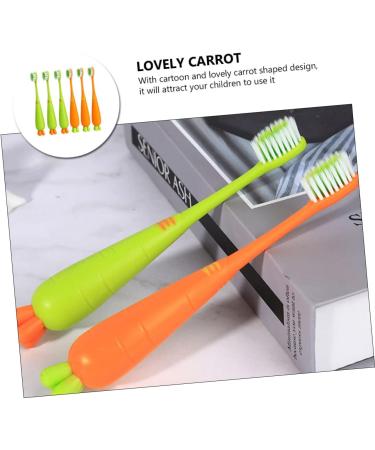 Frcolor 6-Pack Carrow Toothbrush Set for Kids - Soft Character Design for Toddler Oral Hygiene - Buy Online on GoSupps.com