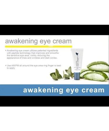 Forever Living Awakening Eye Cream - Collagen & Peptide Wrinkle Reducer - Vegan Gluten-Free - 0.74 Fl Oz - Reduce Dark Circles - Buy Online on GoSupps.com
