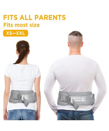 GAGAKU Baby Hip Seat - Lightweight Waist Stool for 0-36 Months - 4 Carrying Positions - Newborn Friendly - Gray - Buy Online on GoSupps.com
