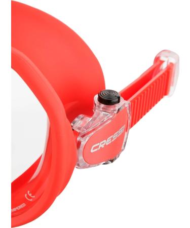 Cressi Adult Frameless Scuba Diving Mask - Single Lens - Red - Buy Online on GoSupps.com