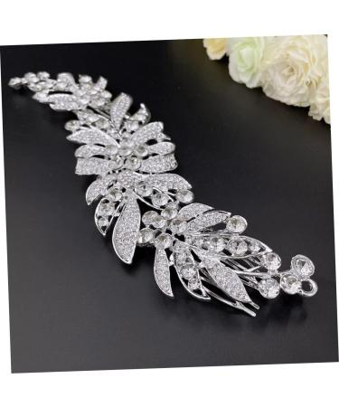 TOVINANNA Hair Comb Pearl Hair Clips Rhinestone Headpiece Bridal Pearl Headpiece Rhinestone Hair Clips Flower Girl Basket Shower Stool Classroom Bride Wedding Crystal Glass Hair Accessories - Buy Online on GoSupps.com