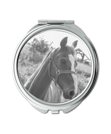 Mirror makeup mirror animal black and white farm pocket mirror portable mirror
